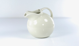 Vintage Hall ceramic Ball pitcher in ivory