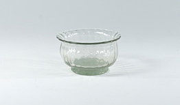Scalloped crystal dish